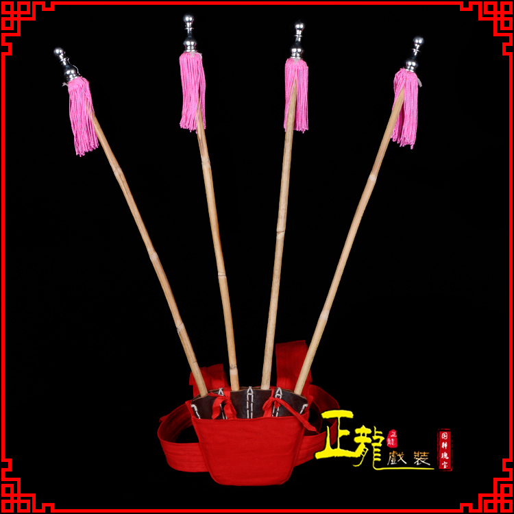 康戏装戏曲用品靠旗男女大靠 靠板 正宗牛皮旗杆旗架