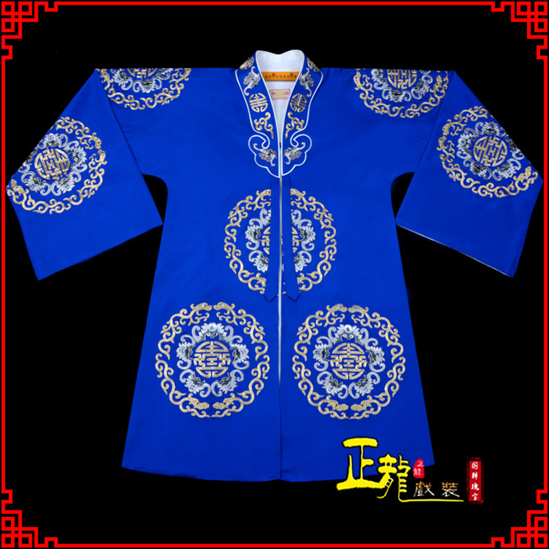 康老旦团花披夫人土地婆软绉五蝠女员外衣