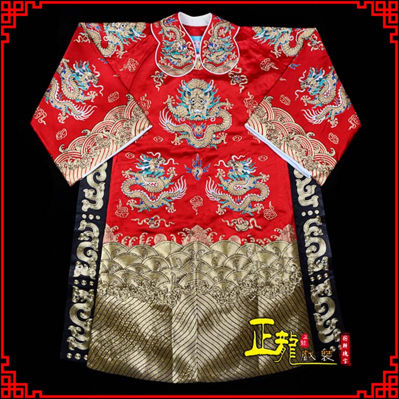 康皇帝蟒袍全金八宝团龙蟒