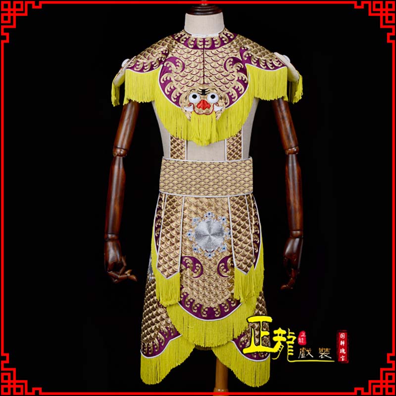 康武将士兵云肩鱼鳞侉子